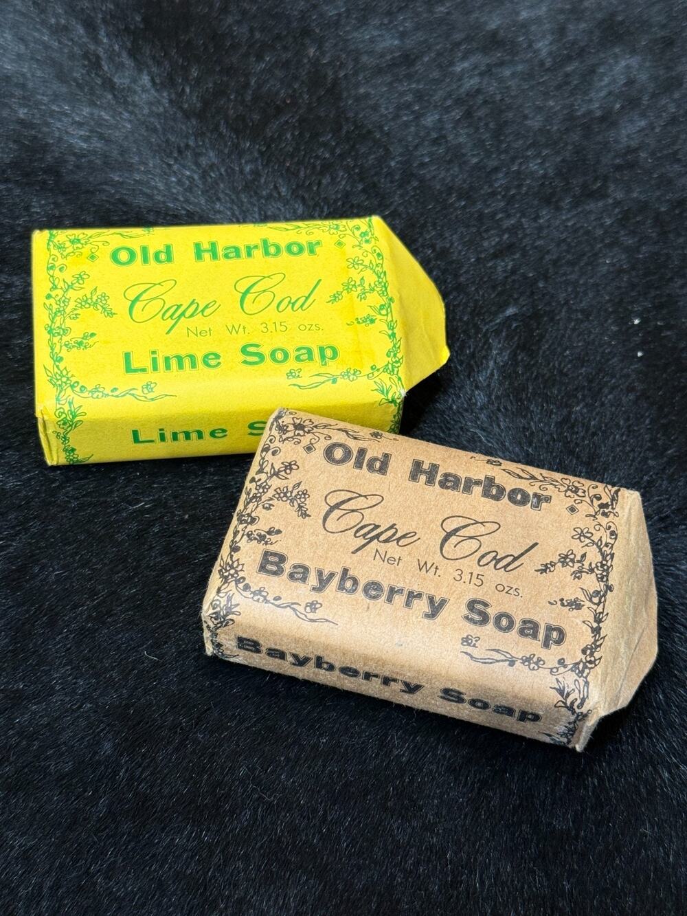 NEW Vintage Old Harbor Cape Cod Soap Lot Bayberry & Lime 3.15oz NOS Wrapped Bars